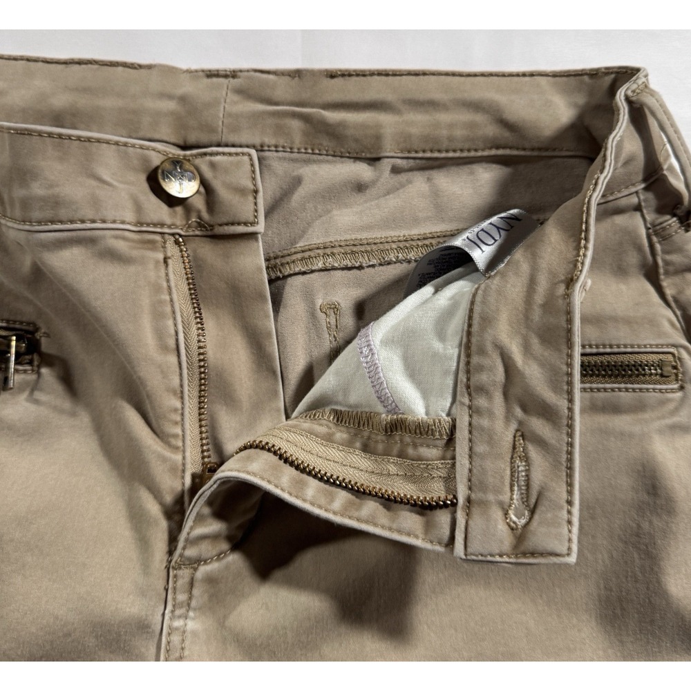 NYDJ Jeans Womens 10  Lift Tuck Tech Mid-Rise Straight Leg Tan Stretch Slimming‎ - Picture 6 of 14